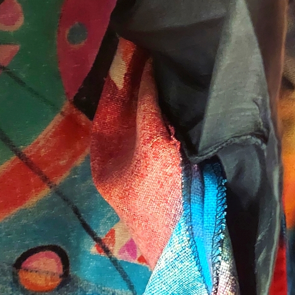Dilemma Dhun Shroff Silk Woven Multicolor Jacket - Picture 12 of 12
